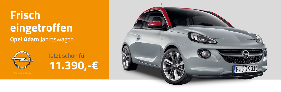 Frisch eingetroffen Opel Adam Jahreswagen - Jetzt schon für 11.390,-€